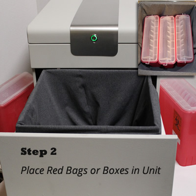 Place Bags In Unit